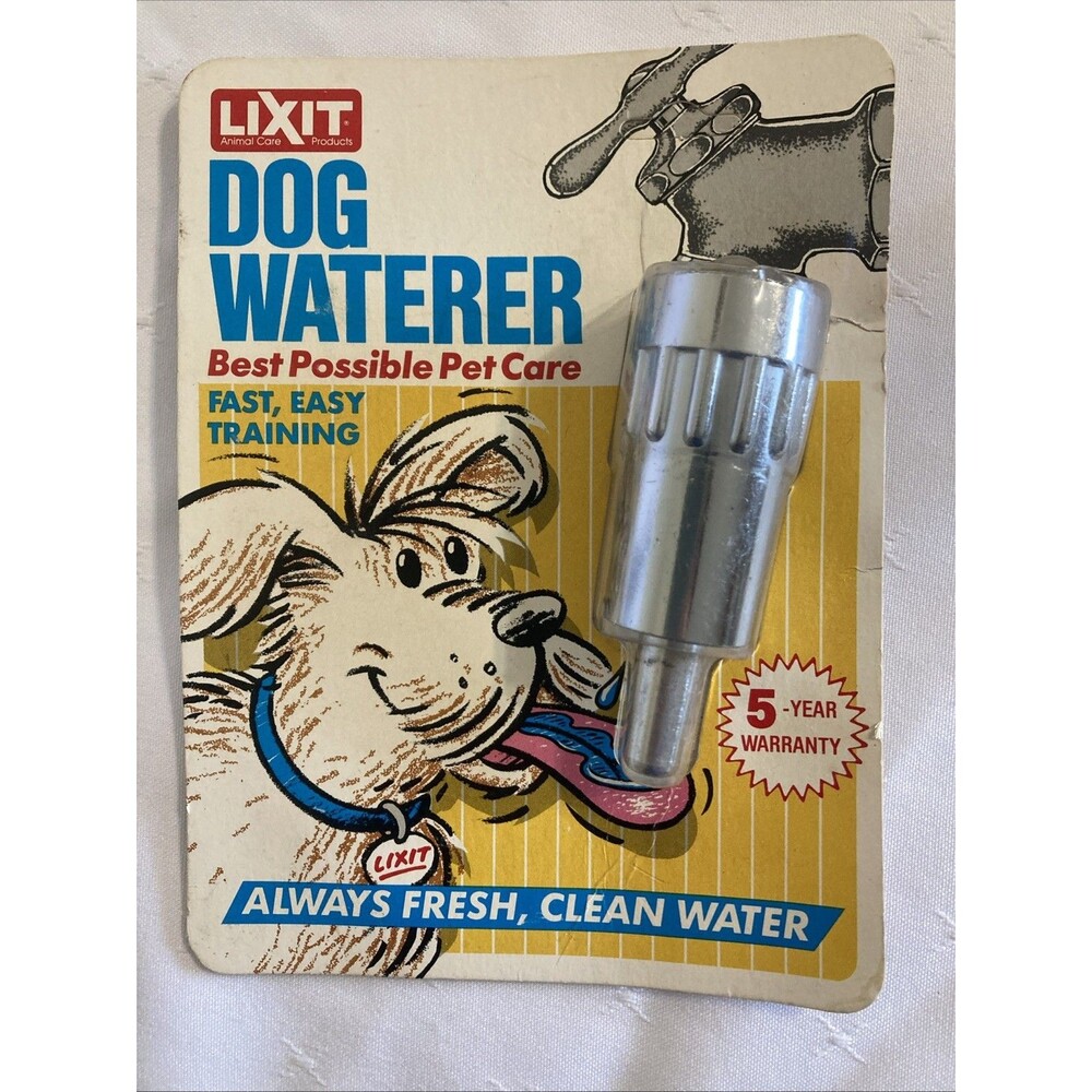 IXIT Brand -“The Original” Dog Waterer - Old School SS Outdoor Faucet - NOS